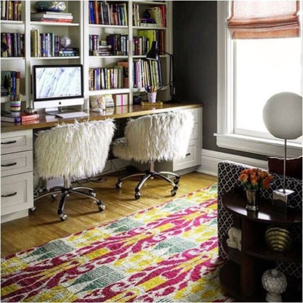 Ikat Carpet | 9'1" x 8'11" | Home Decor | Hand-knotted Area Rug