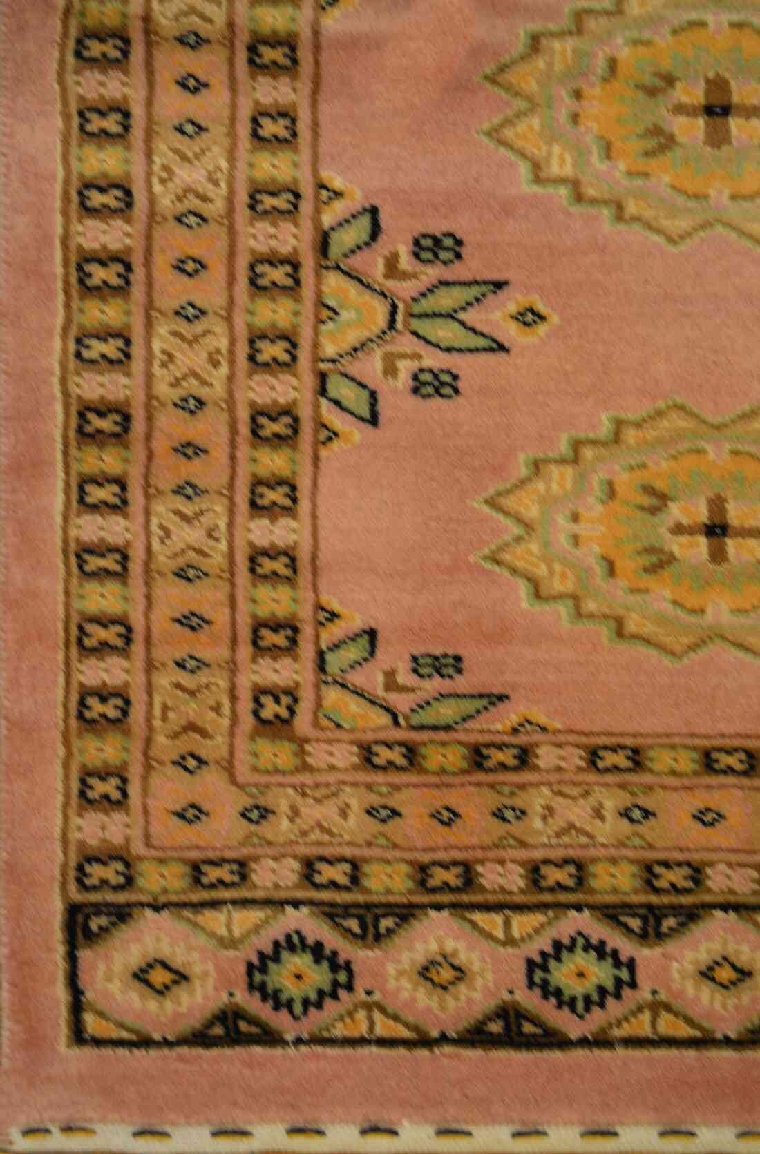 Princess Bokhara Rug | 3' x 2'1" | Genuine Hand-knotted Carpet | New Wool Area Rug