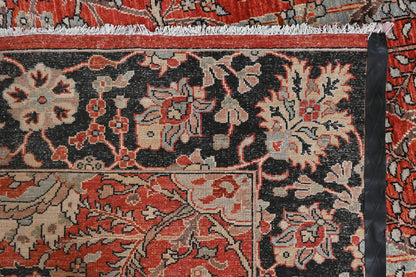 Clark Sickle Leaf Carpet | 9'9" x 8'2"| Home Decor | Red Wool Area Rug