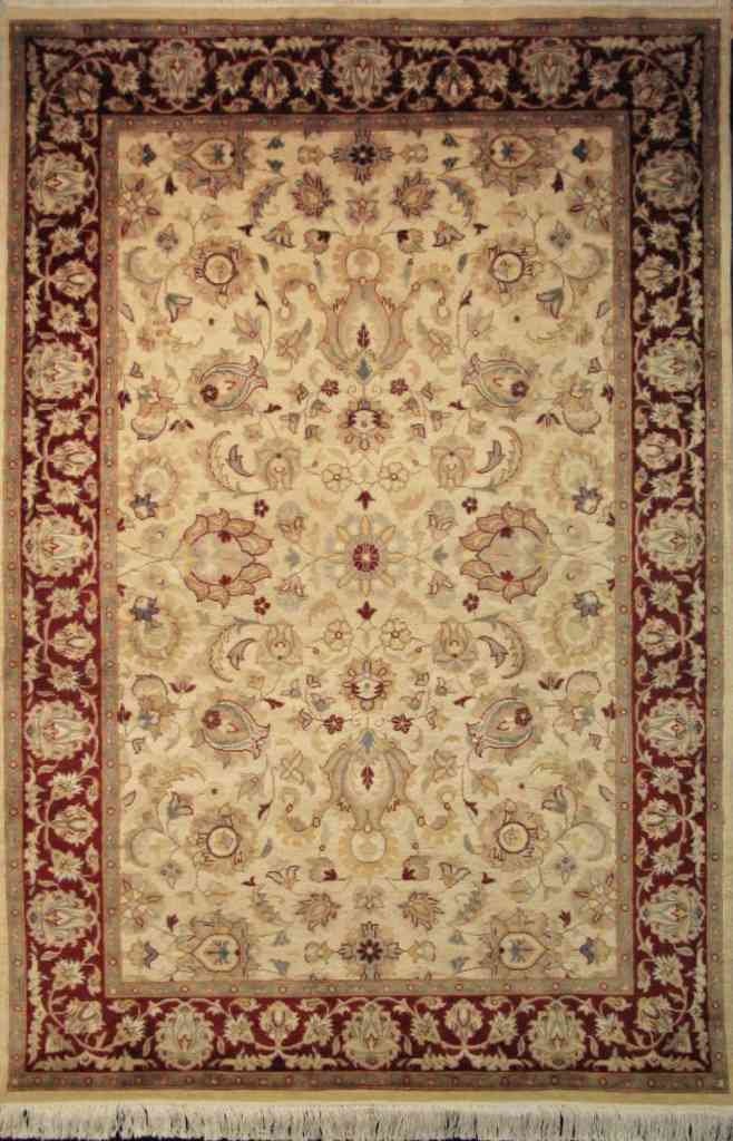 Ghoum Silk Rug | 6'3" x 4'2" | Home Decor | Hand-knotted Area Rug