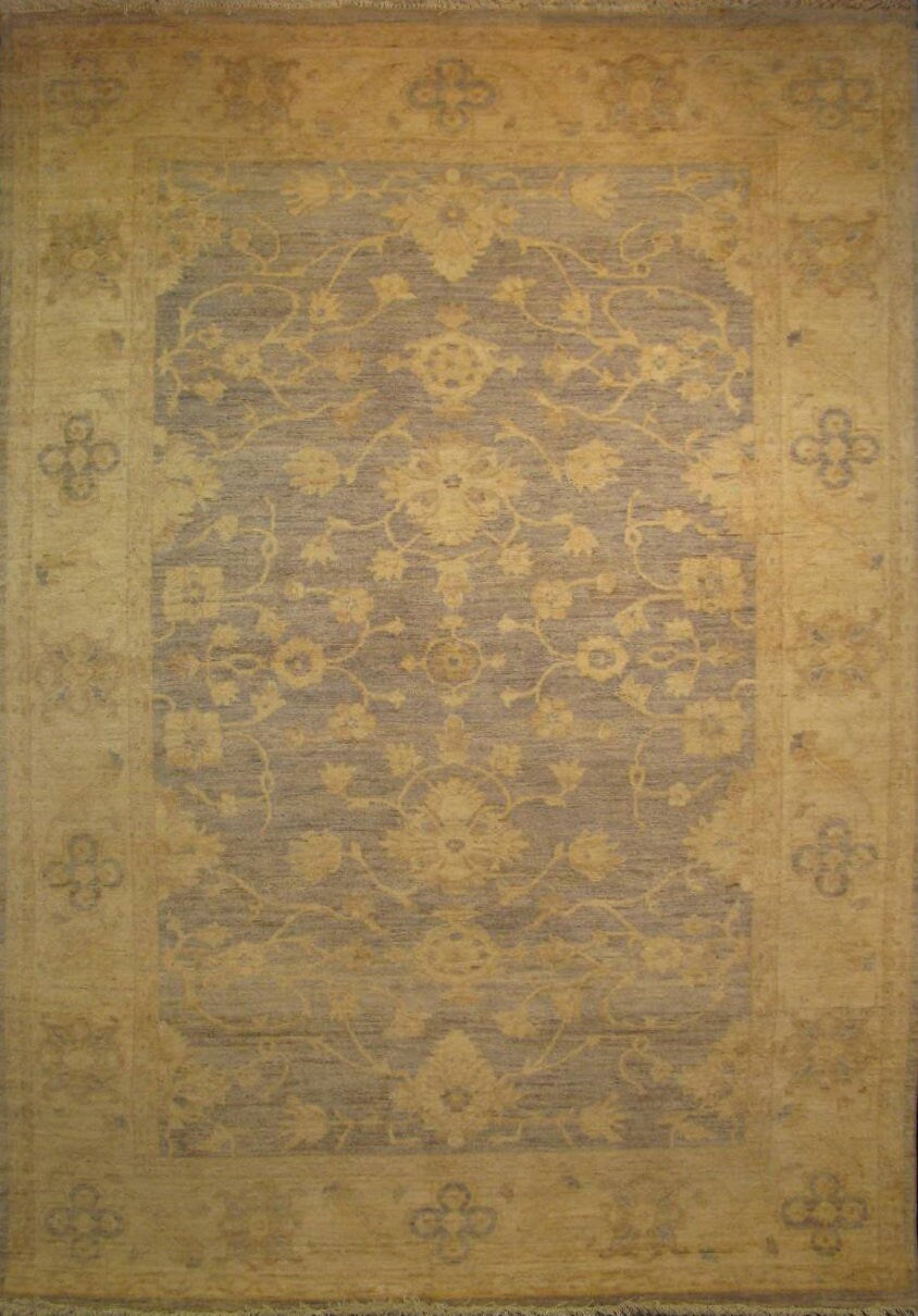 Oushak Wool Carpet | 8'8" x 5'11" | Home Decor | Wool Area Rug
