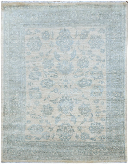 Faryab Lotus Gardens Carpet | 7'2" x 5'2" | Home Decor | Hand-knotted Wool Area Rug