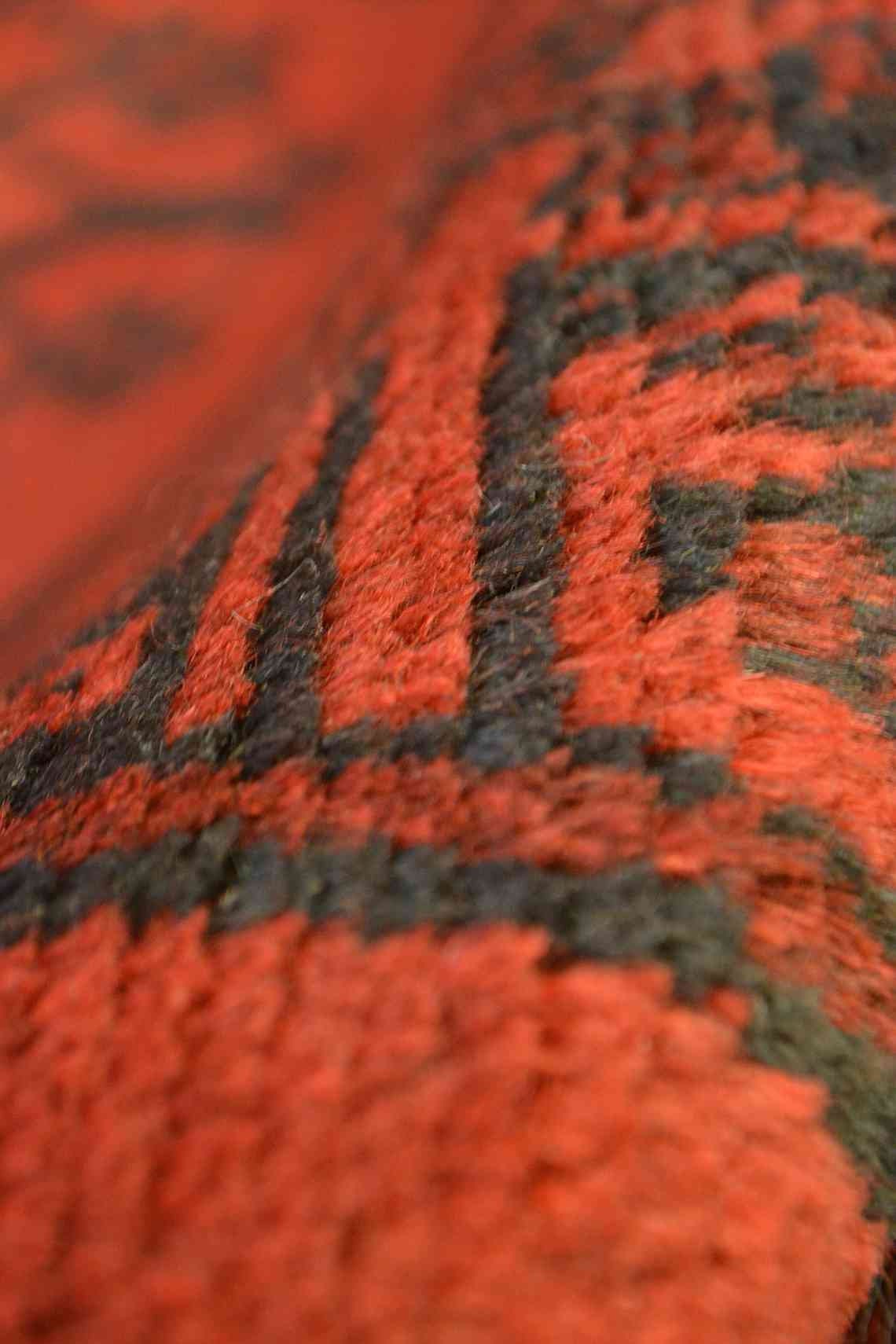 Bokhara Elephant's Foot Turkoman Carpet | 12'7" x 10' | Home Decor | Hand-knotted Wool Area Rug