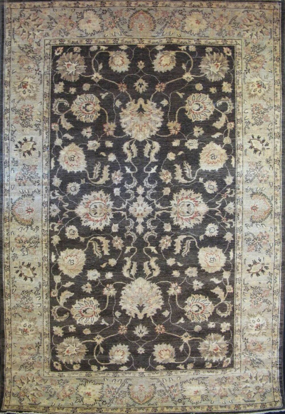 Faryab Wool Carpet | 8'11" x 6'2" | Home Decor | Hand-knotted Wool Area Rug